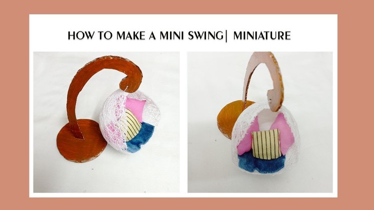 # 58 How to make a mini swing | miniature  | paper craft