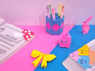 6 Easy Origami Craft Ideas | Back To School Craft Tutorial | Paper Kawaii | Creative Mind |