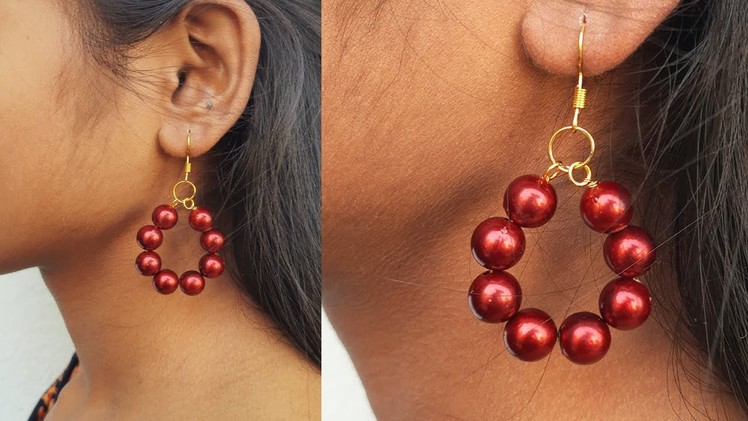 Amazing Pearl earrings | DIY Jewellery ideas | Trendy Handmade Earrings #DIY #earrings