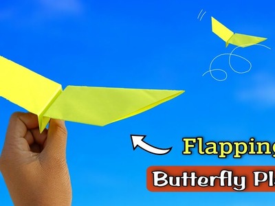 Best paper butterfly helicopter, make simple butterfly, origami flying plane, how to fly butterfly,