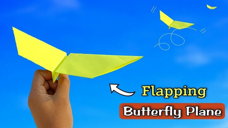 Best paper butterfly helicopter, make simple butterfly, origami flying plane, how to fly butterfly,