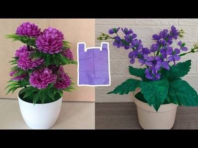 DIY Cara membuat Bunga Hias dari Plastik Kresek | How to make Flower from Plastic Bag