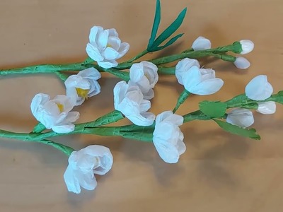 DIY,  Easy Plastic Bag craft, Recycled plastic Flower. Blume aus recycelter Plastiktüte. Bulaklak