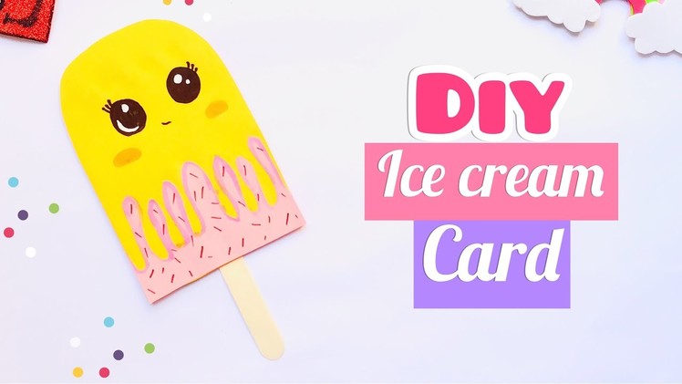 DIY Ice Cream Card Ideas. Origami Ice Cream Card For Kids Craft 2022
