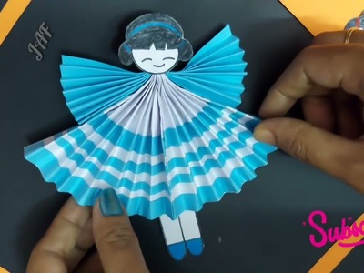Diy Paper Doll | Fairy doll | Origami Doll | Easy Paper craft ideas for kids | Paper toy #papercraft