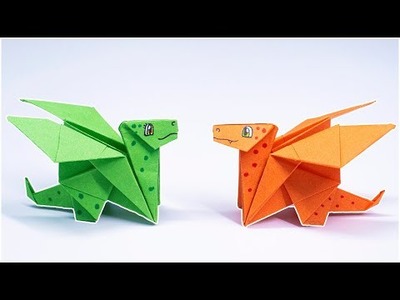 Easy Origami Cute Dragon || How to make Paper Dragon