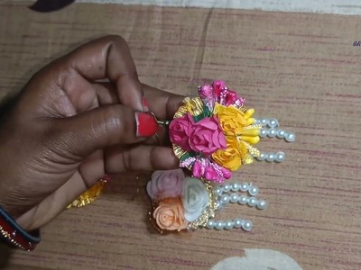 Flower jewellery making at home || haldi jewellery designs || homemade flower jewellery