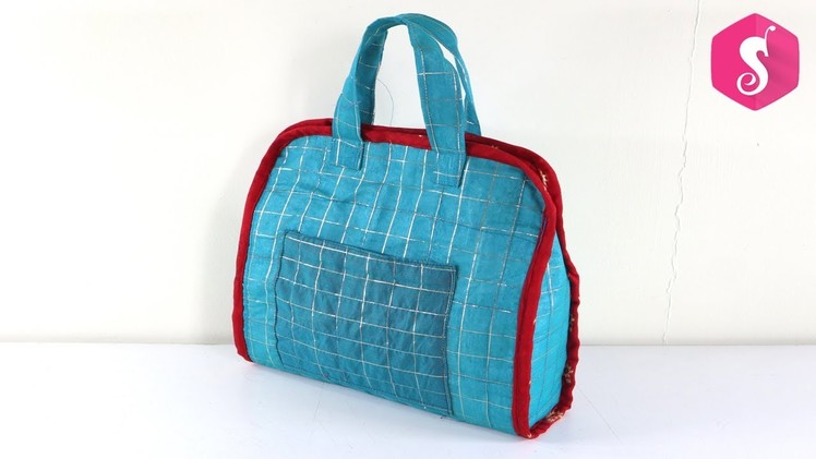 Handbag Purse sewing from waste clothes l DIY Purse l Sonali's Creations