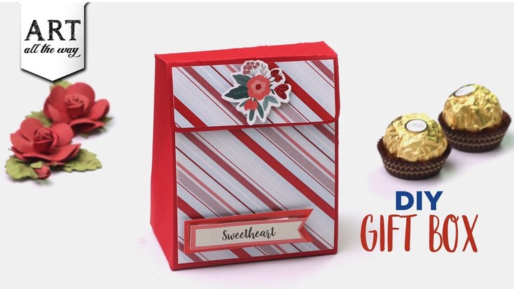 Handmade Gift Box | DIY Card board gift box | Chocolate box tutorial  || art and craft @VENTUNO ART