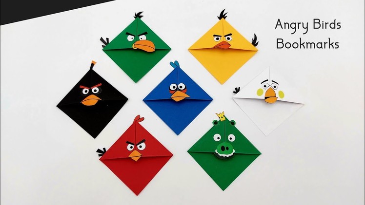 How To Make Angry Birds Bookmark For Kids | Easy Paper Crafts | Kids Craft Ideas | 5 Minute Crafts