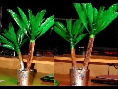 How to make banana tree from sprite and krest plastic bottles