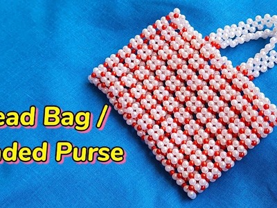 How to make Bead Bag | DIY Easy Beaded Purse making at home | Pearl Beaded Bag Craft | Beads Purse