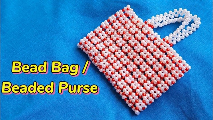 How to make Bead Bag | DIY Easy Beaded Purse making at home | Pearl Beaded Bag Craft | Beads Purse