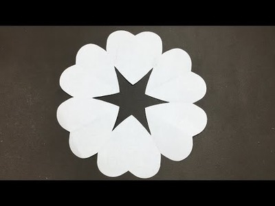 How to make easy paper snowflakes - Paper Snowflake - Heart Shaped Snowflake