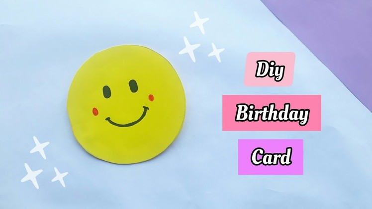 How to make handmade emoji birthday card. diy emoji birthday greeting card idea. diy birthday card