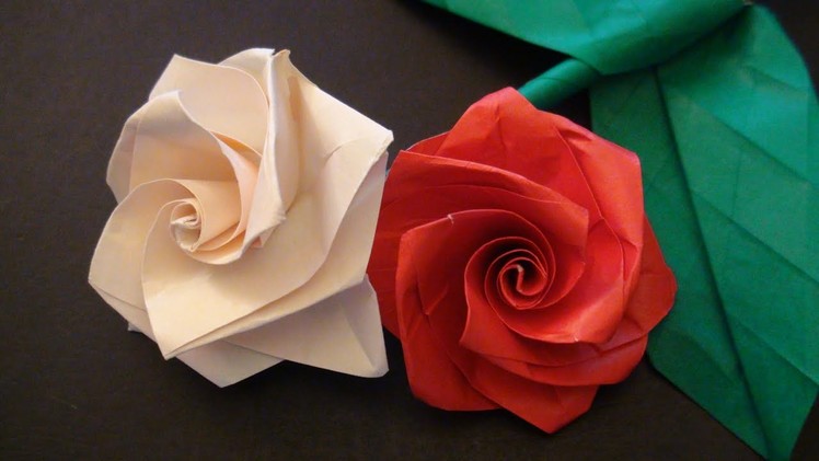 How To Make Origami Rose | Paper Flower | Paper Rose