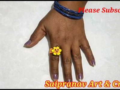 How to make Paper finger Rings ll saipranav art & Crafts ll simple paper arts ll easy art and Crafts