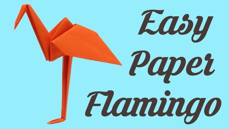 How To Make Paper Flamingo | Origami Flamingo