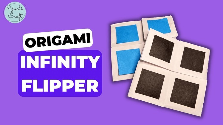 How to Make Paper Infinity Flipper Flexagon | Easy Origami Fidget Toy [YochiCraft]