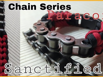 How to make Sanctified knot with bike chain Paracord bracelet