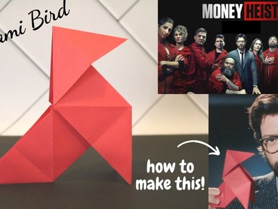 La Casa de Papel (Money Heist) Origami Bird | How to Make Professor's Origami Bird