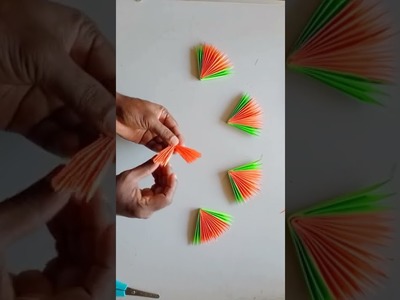 Paper flowers | Origami decoration | How to make | Paper Craft Ideas #shorts