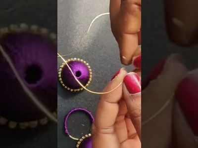 Silkthread earrings | Make your jewellery || DIY silkthread accessories