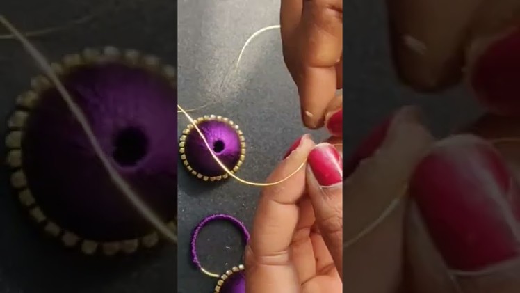 Silkthread earrings | Make your jewellery || DIY silkthread accessories