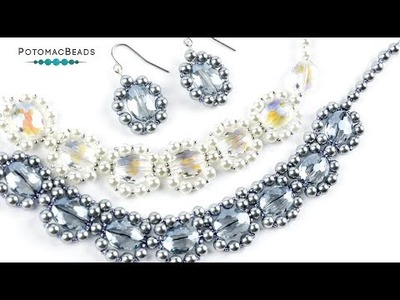 Simple Charm Necklace & Earrings- DIY Jewelry Making Tutorial by PotomacBeads