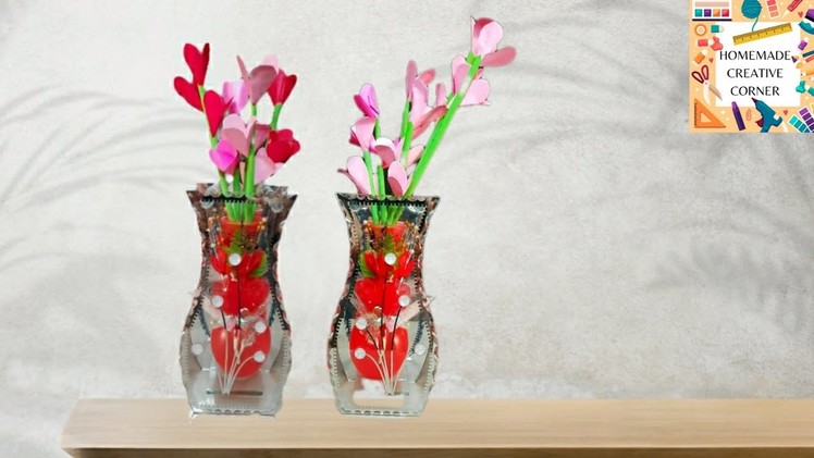 Simple yet beautiful paper flowers | homemade paper flowers - Homemade Creative Corner
