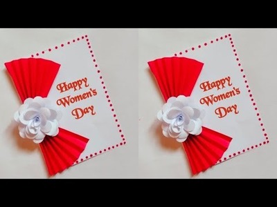 Women's Day Card Making Handmade | Easy and Beautiful Card For Women's Day | DIY Greeting Card