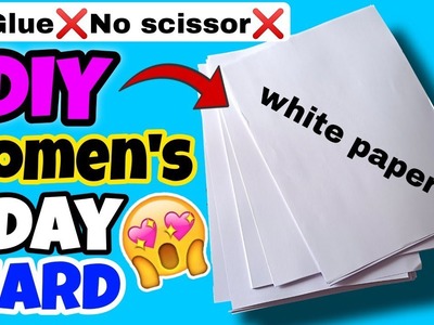Womens day card | women's day card making | womens day card ideas | diy art and craft | paper craft