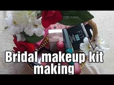 Bridal makeup kit packing and decorating tutorial. wedding gift packing ideas