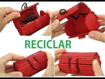 Cajita fácil y útil RECICLANDO cartón. Easy and useful box RECYCLING cardboard
