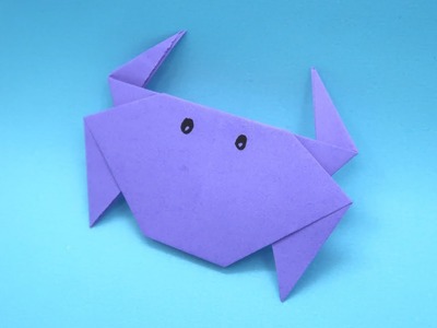 Comment faire un crabe en papier - Origami Facile TUTO