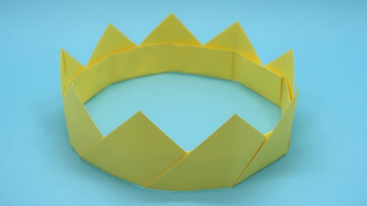 Comment faire une couronne en papier - Origami Facile TUTO