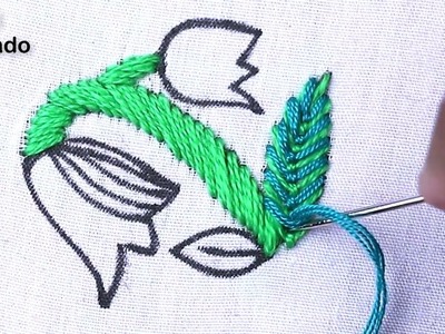 Creative flower embroidery design | Hand Embroidery New Unique Flower Embroidery Design With Simple