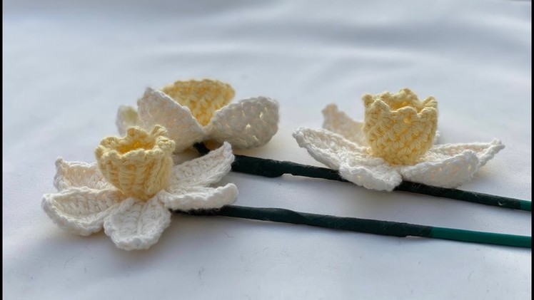 Crochet daffodil tutorial