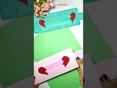 DIY craft. how to make easy card.DIY friendship day heart gift