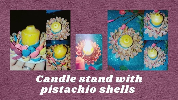 DIY Pista Shell Candle Holder Best out of waste Diwali Craft| YouTube Useful Ideas 2022