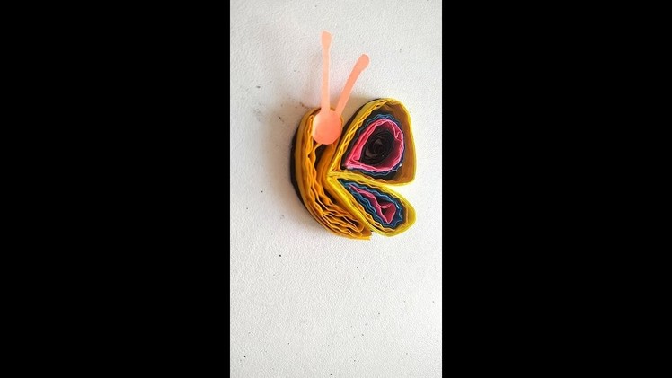 Easy DIY Butterfly making from quilling paper |Quilling tutorial for beginners#shortvideo#viralshort