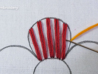 Easy Hand Embroidery Flower Design Needle Point Art Beautiful Flower Embroidery For Tutorial