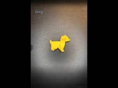 EASY ORIGAMI CUTE DOG TUTORIAL 2022 | HOW TO MAKE ORIGAMI SUPER SIMPLE AND UNIQUE #SHORTS