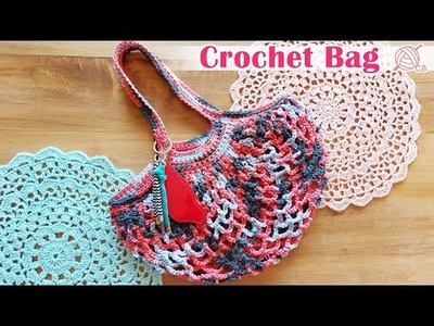 [ENG SUB] Easy Crochet Shopping Mesh Bag - Bolsa fácil de Compras -  French Market Bag Free Pattern