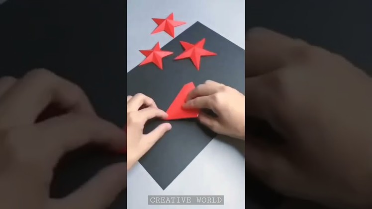 How to make 3D Star | Origami Star | Paper Star | Simple and Easy paper star #shorts