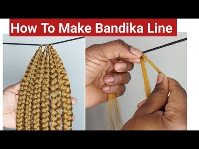 How To Make Bandika Line.GANIAN LINES Step by Step @Glory Mtuy