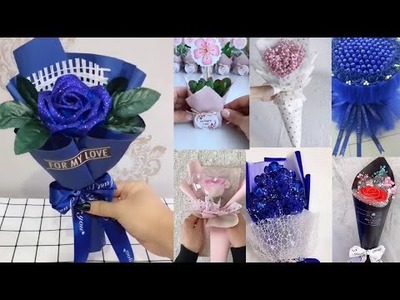 How to make flower Chocolate bouquet at home |Flower bouquet DIY | Candy bouquet | Chocolate bouquet