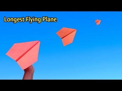 How To Make Longest Flying Paper Plane l CRAFT PLUS l