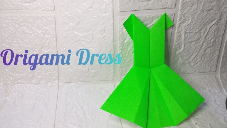 How To Make Origami Dress - Easy Tutorial ~ Origami Fun Channel #Origami