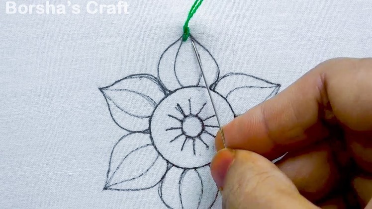 Latest Heavy Style  Flower Hand Embroidery Design, New Decorative Needle Work Tutorial